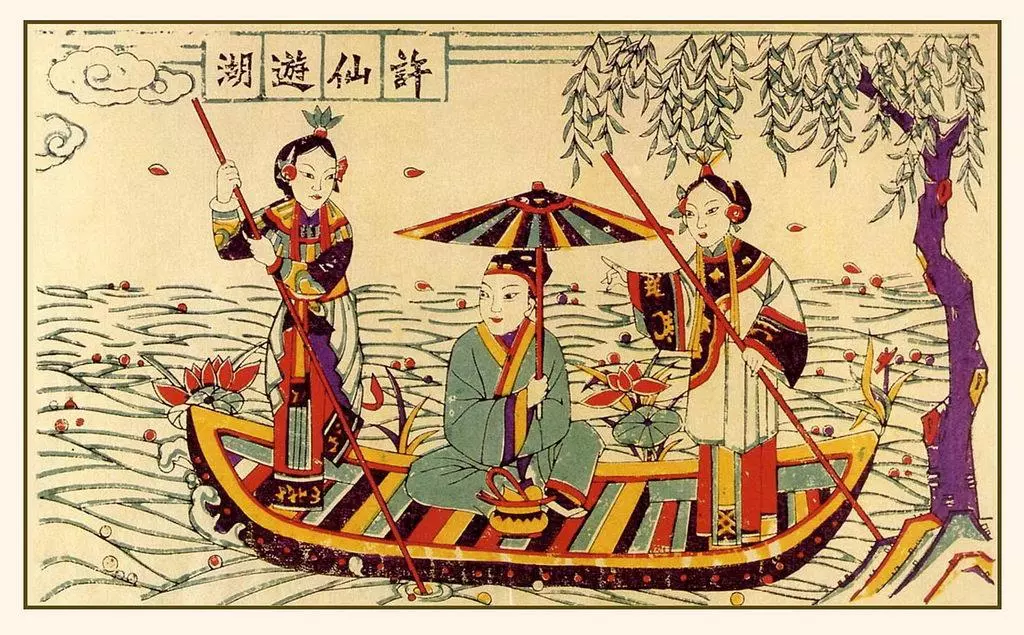 年代久远古风浓郁的民间年画1.webp