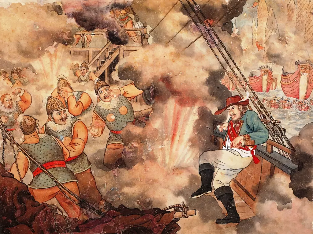 图赏：孔继昭年画作品之《郑成功》