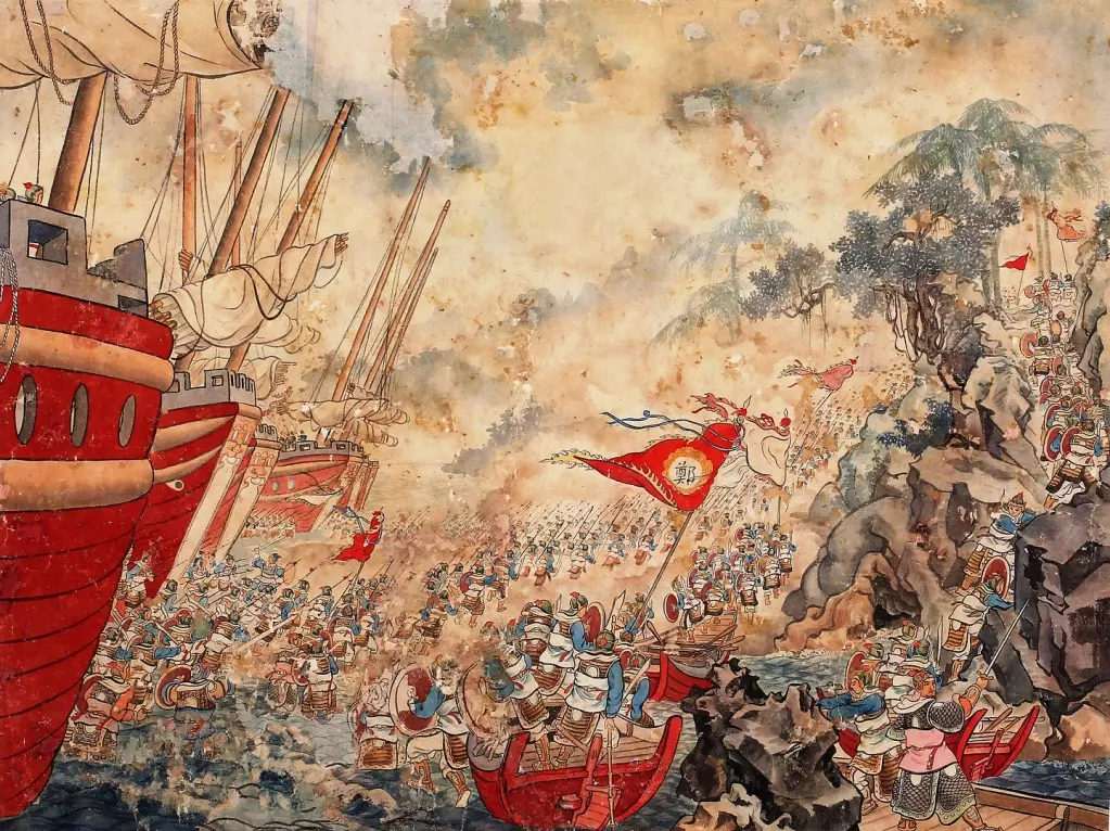 图赏：孔继昭年画作品之《郑成功》