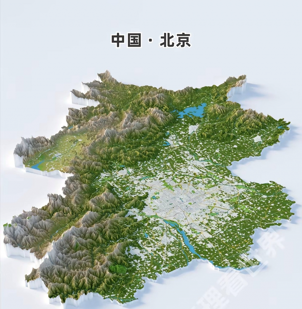 北京地形图